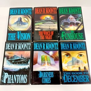 x6 Dean Koontz Hardcover Buch Konvolut 1980/90er - The Vision, Phantoms, etc Vintage - Bild 1 von 24