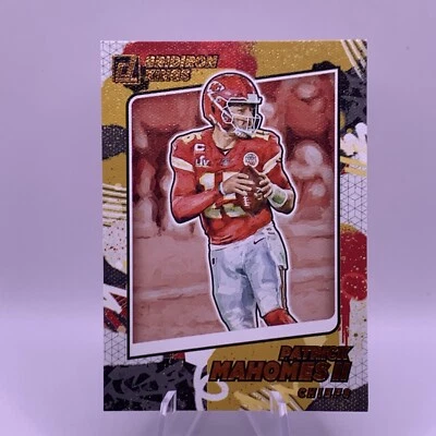 2021 Donruss Gridiron Kings Football Card Patrick Mahomes #GK12 SP / Canvas - Image 1 of 3