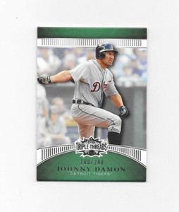 2010 Topps Triple Threads Emerald #120 Johnny Damon /240 DETROIT TIGERS