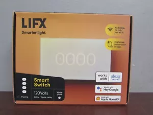 LIFX SMART SWITCH 120V - 60HZ - 1 POLO, RELÈ - 4 BANDE - BIANCO LUCIDO (31D) - Foto 1 di 4