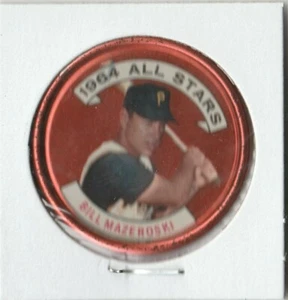 1964 Topps Baseball Münze #143 Bill Mazeroski Pirates All Star - Bild 1 von 2