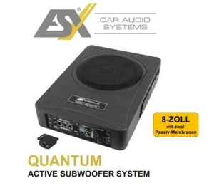 ESX Q208A aktiver Subwoofer 20cm Aktiv Subwoofer System Untersitz Subwoofer Bass - Bild 1 von 5