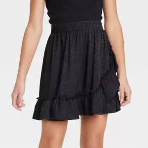 Girls' Jacquard Skirt - art class Black S 6/6X - Picture 1 of 1