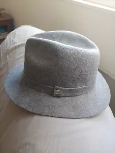 DOBBS graue Wolle Fifth Avenue NY Fedora Made in USA neuwertig - Bild 1 von 7