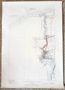 Niagara Falls New York 1900 USGS 15 Minute Topographic Map 1:62500 Topo - Picture 1 of 4