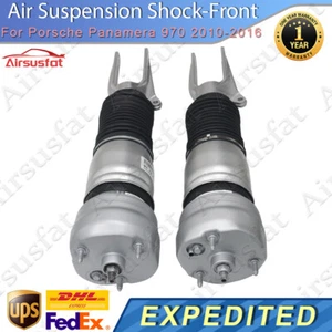 Pair for Porsche Panamera 970 2010-2016 Front L+R Air Suspension Shock Absorbers - Picture 1 of 7