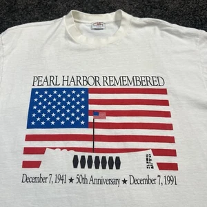 Vintage 1991 Pearl Harbor Remembered T-shirt Large - Picture 1 of 7