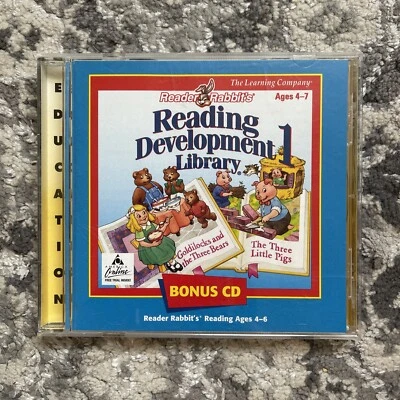 Software PC Reader Rabbit's Reading Development Library 1 One 1998 Jewel - Image 1 of 4