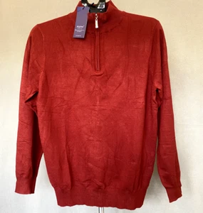 Aiyino Men's Quarter Zip Up Long Sleeve Sweaters Slim Fit, Mock Neck. NWT's. - Picture 1 of 9