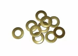 UNTERLEGSCHEIBEN Messing M2 M2,5 M3 M4 M5 M6 M8 M10 M12 M14 M16 M18 M20 DIN125 - Bild 1 von 7