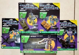 TRANSFORMERS G1 CARDED COMBATICONS SET MOSC US SELLER RARE! BRUTICUS ONSLAUGHT - Picture 1 of 5