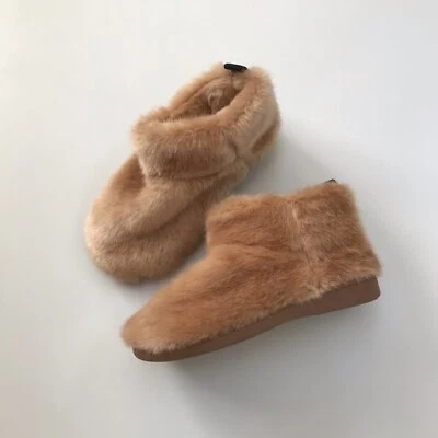 Victoria's Secret Botines Peludos Piel Sintética Zapatilla Talla L 9 10 Bota Rosa Foto 1 de 4