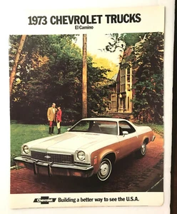 VTG 1973 Chevrolet Truck El Camino Dealer Sales Brochure Folder SS Original B  - Picture 1 of 1