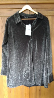 YOURS Brand new,never worn,tags attached,silver/glittery shirt. Size 20. - Image 1 of 4