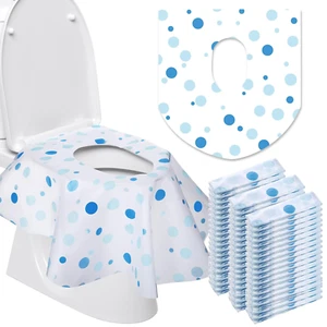 50 Packs Disposable Toilet Seat Covers Extra Large Individually Wrapped for Kids - Picture 1 of 7