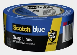 Scotch BLUE 1.88" x 45 yd. SHARP LINES Medium Strength Painter's Tape 2093-48NC - Picture 1 of 5