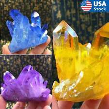 Natural Blue Topaz Crystal Gems Stone Cluster Mineral Specimen Reiki Healing US