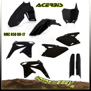 KIT PLASTICHE FULL KIT ACERBIS SUZUKI RM-Z 450 2008-2017 COLORE NERO 0013982.090 - Foto 1 di 1