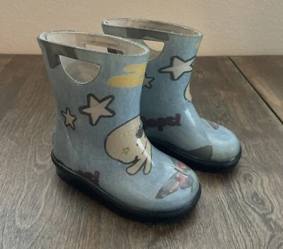 Ugg Raana Patches Rain Boots Toddler Size 6 Daisy Rainbow Stars Flawed - Image 1 of 4
