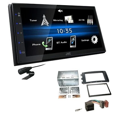 JVC 2 DIN Digital Autoradio Bluetooth USB für Smart Forfour 2004-2006 schwarz - Bild 1 von 4