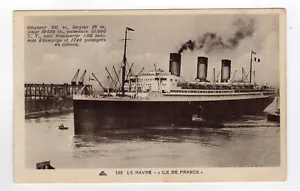 CPA Le Havre Paquebot Ile de France /RU7a - Picture 1 of 1