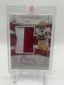 2021 National Treasures TRUE RPA Eli Elijah Mitchell Jersey auto rc #/99 SEALED! - Picture 1 of 2