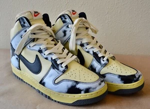 Größe 9,5 - Nike Dunk 1985 High Black Acid Wash Neuzustand Herren - Bild 1 von 7