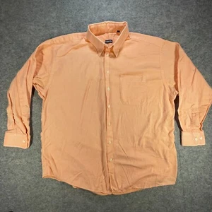 Vintage Gitman Bros Shirt Mens Sz XL Plaid Long Sleeve Orange Made in USA Stripe - Picture 1 of 8