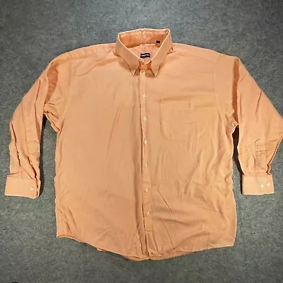 Vintage Gitman Bros Shirt Mens Sz XL Plaid Long Sleeve Orange Made in USA Stripe - Image 1 of 4