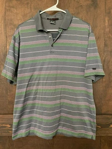 Tiger Woods Collection Dri-Fit Golf Grau Kurzarm Poloshirt Herren Gr. L - Bild 1 von 4