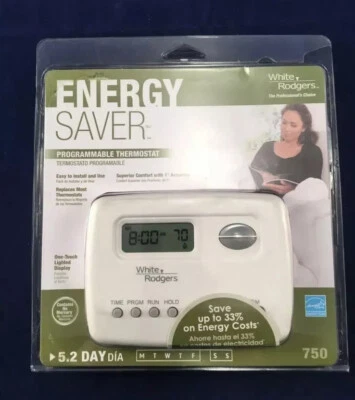 White-Rodgers 750 Programmable Thermostat Weekends/Weekdays - Image 1 of 4