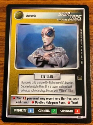 2001 Decipher Star Trek Holodeck # 83R Barash Used Free Shipping - Image 1 of 2