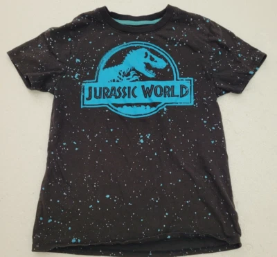 Camisa Jurassic World Tyrannosaurus Rex Niños Jóvenes Grande, Dinosaurio Negro Datos Foto 1 de 4