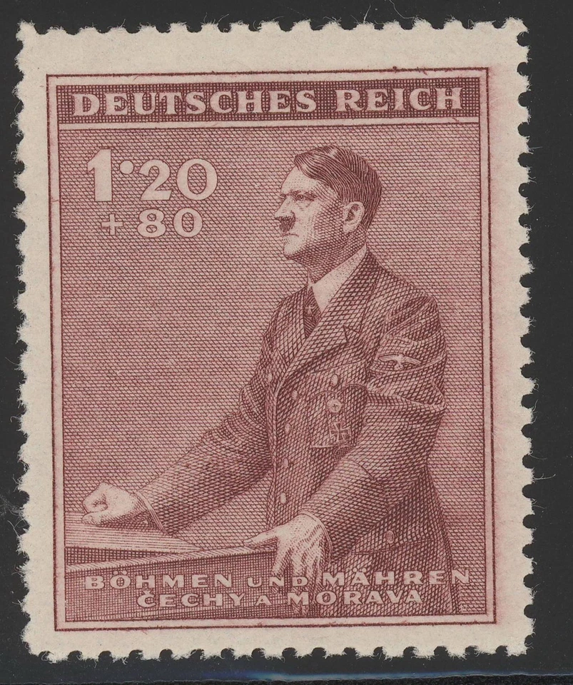 Stamp Germany Bohemia Czechoslovakia Mi 087 Sc B11 1940 WW2 Reich Hitler MNG - Image 1 of 1