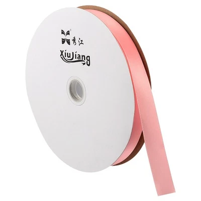 0.79" 100 Yards Satin Schleife Doppelseitige Solid für DIY Verpackung Dekor Rosa - Bild 1 von 4