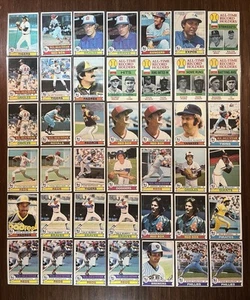 1979 Topps Baseball Vintage Yastrzemski Bench Seaver Carlton HOFers 42 Card Lot - Picture 1 of 5