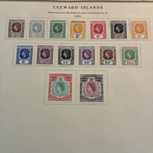 Sammlung ausländischer auf Seite postfrisch Britische Leeward Islands 133-147 Sätze N155 - Bild 1 von 1