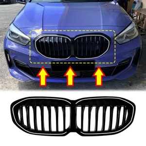Front Mesh Grill Grille w/ LED Light Single Line For BMW 1 Series F40 2019-2024 - Picture 1 of 6