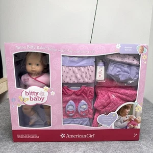 American Girl Bitty Baby Doll & Accessories New Girl Blonde Hair Blue Eyes - Picture 1 of 6