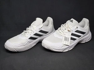 Scarpe da tennis Adidas Courtjam Control 3 da uomo taglia 9 bianche e nere IF7888 NBY - Foto 1 di 11