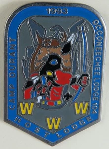 1993 Conclave Pin Occoneechee Lodge 104 Host camp Durant Pin - Picture 1 of 1