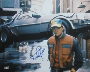 Michael J Fox "Back to the Future II" Signed/Auto 16x20 Photo Beckett 164143 - Picture 1 of 3