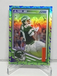 2025 Panini Football Score a Treat Green Holo Bats /399 Al Toon #62 Jets  - Bild 1 von 3