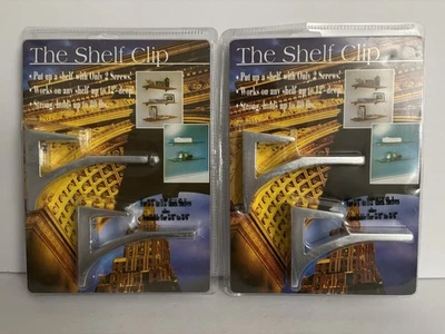 2 NEW The Shelf Clip Floating Shelf  3/8"-1/2" Thick Mounts 12" Deep w/ 2 Screws - Image 1 of 4
