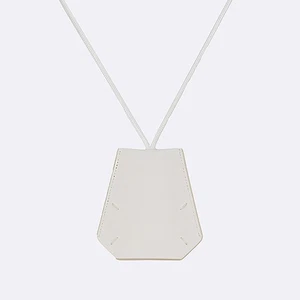 Maison Margiela S55UA0025 white leather stitch smooth leather keychain necklace - Picture 1 of 6