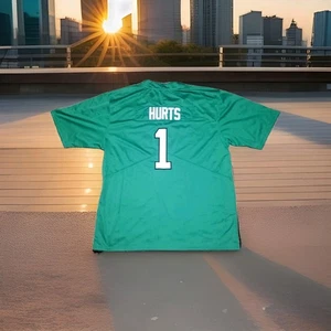 JALEN HURTS Philadelphia Eagles Sewn Stitched XL 2XL Green Jersey - Picture 1 of 3