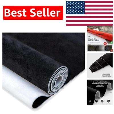 Роскошный материал хедлайнера из искусственной замши 36 x 60 дюймов - идеально подходит для модернизации салона автомобиля - Изображение 1 из 4