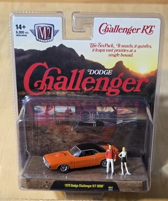 Dodge Challenger R/T Hemi 1970 diorama máquinas M2 naranja nuevo Foto 1 de 4