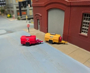 Custom Built Set Of 1/87 HO Scale Air Compressor Trailers. 3D Printed Models - Picture 1 of 4