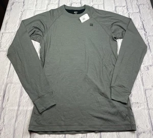 Mountain Equipment Co-Op REI Men's Merino Wool Base Layer Shirt Gray Sz L NWT - Picture 1 of 14